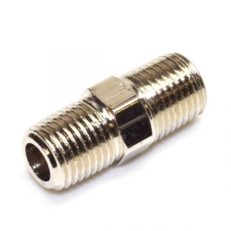 Precision Medical 7021 1/4 Inch NPT Male Hex Nipple - Image 2