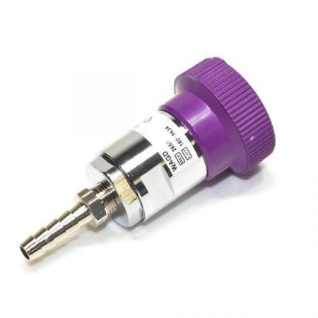 Precision Medical 2654 WAGD Ohmeda Check Unit Female Coupler by 1/4 Inch Hose Barb - Image 2