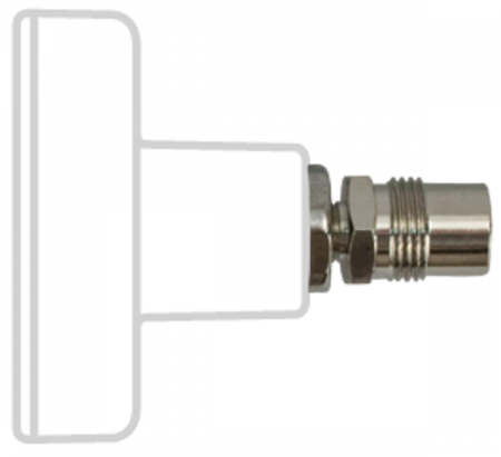 Precision Medical 3355 Vacuum Chemetron Check Unit Female Coupler by DISS Male - Image 2