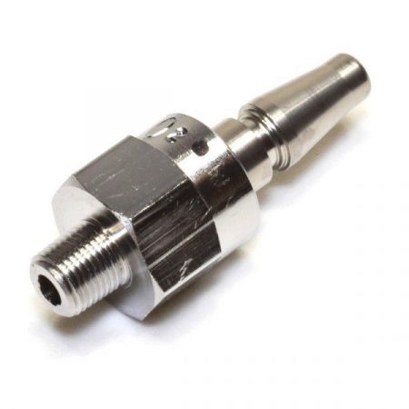 Precision Medical 6101S Oxygen Schrader with Swivel Quick Connect by 1/8 Inch NPT Male