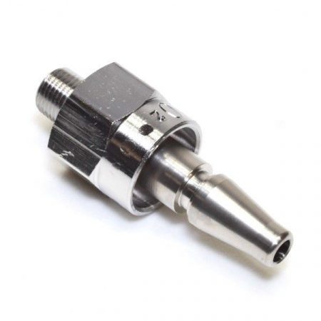 Precision Medical 6101S Oxygen Schrader with Swivel Quick Connect by 1/8 Inch NPT Male