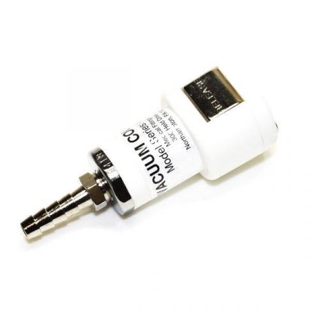 Precision Medical 4354 Vacuum Puritan-Bennett Coupler by 1/4 Inch Hose Barb