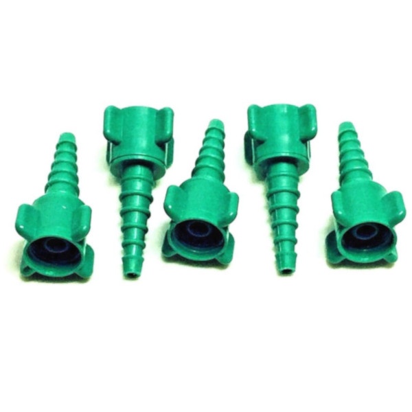 Western M24-45P Nut and Nipple to Tapered Barb Green