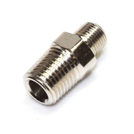 Precision Medical 7022 1/8 Inch NPT Male Hex Nipple by 1/4 Inch NPT Male