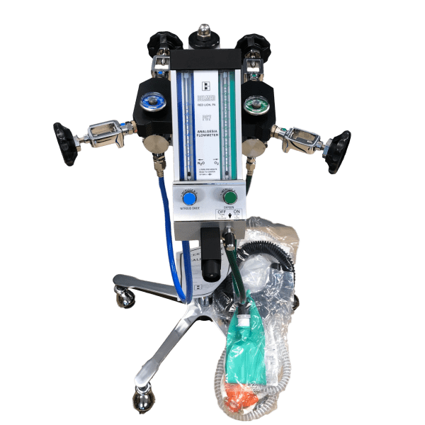 Belmed F300 Flowmeter with 4 cylinder yoke block Broward A&C Medical Supply