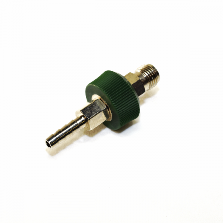 Precision Medical 0711 Oxygen DISS Male by 1/4 Inch Hose Barb with Knob and Check Valve - Image 2