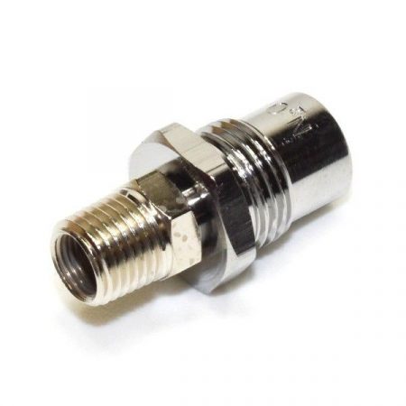 Precision Medical 0783 N2O DISS Male with Check Valve by 1/4 Inch NPT Male