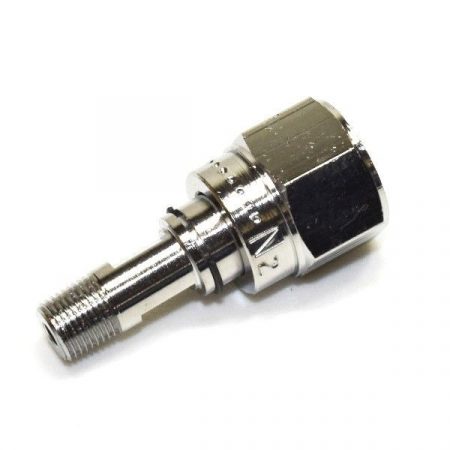 Precision Medical 0507 Nitrogen DISS Female Hex Nut by 1/8 Inch NPT with 1.5 Inch Stem - Image 2