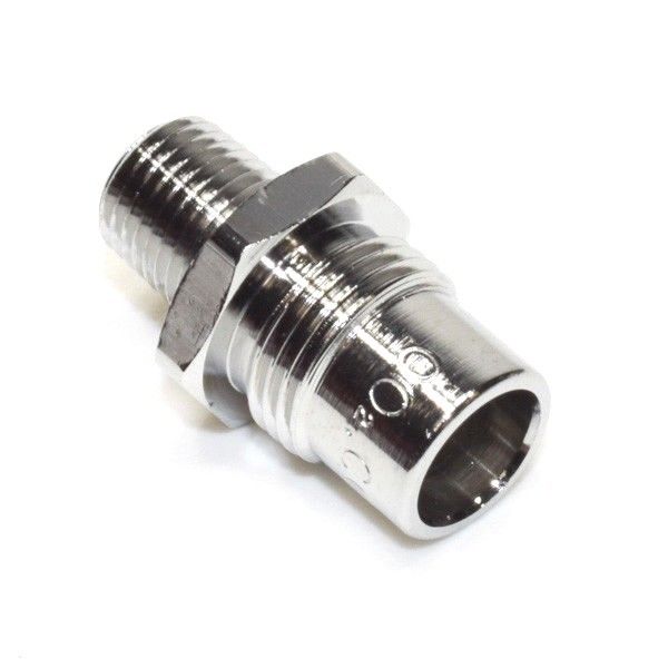 Precision Medical 8947 Carbon Dioxide DISS Male with Check Valve by 1/4 Inch NPT Male