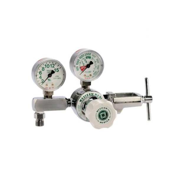 Western M187015FG Single Stage O2 Regulator Yoke Broward A&C