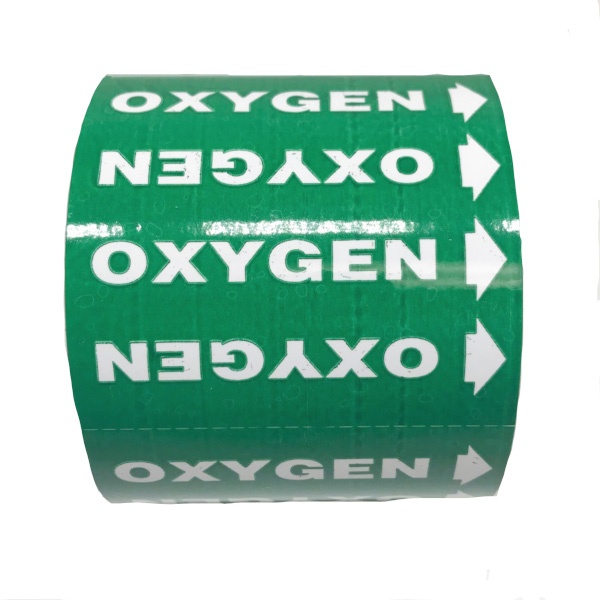 Medical Gas Pipe Labels