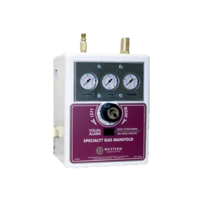 Western Innovator HBAC2-9 High-Purity Brass Automatic Changeover Oxygen Manifold and Power Supply