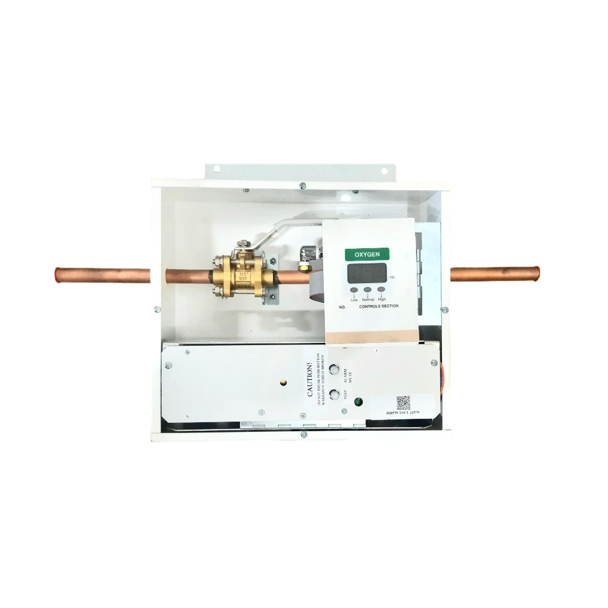 amico works　ディフューザー付き Amico AVU-1O Alarm Valve Combo Unit Oxygen 1/2 Inch Valve