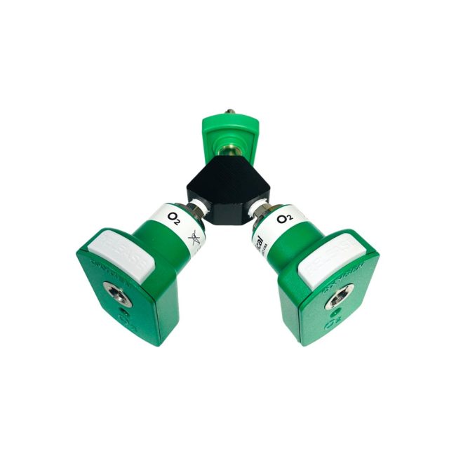Precision Medical 3152Y Oxygen Chemetron Y Block