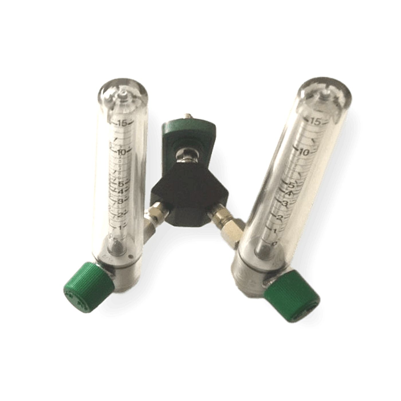 Precision Medical Y8MFA1005 DUAL Oxygen Flowmeter Ohmeda Broward A&C