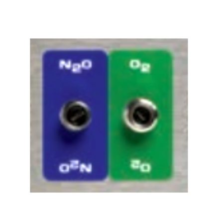 Porter LB-169 O2/N2O Label for Dual Outlets
