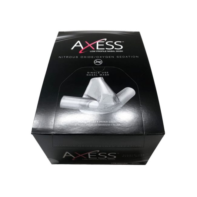 Accutron 53035-9 Axess Low Profile Medium Unscented Clear Nasal Masks Box of 24