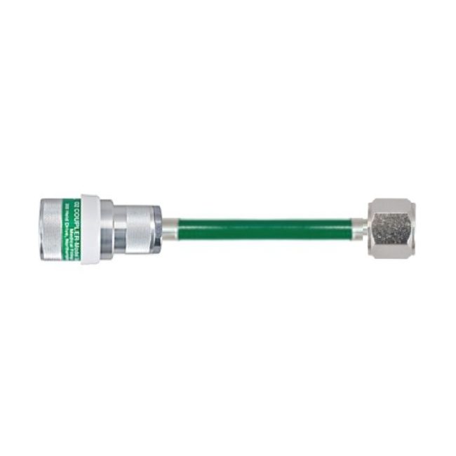Oxygen Hose Schrader Female Coupler by O2 DISS Hex Nut 20 Foot