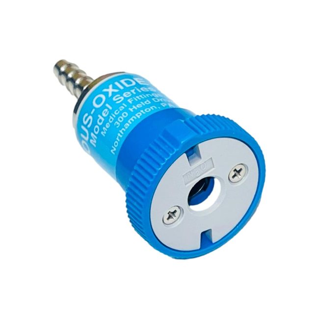 Precision Medical 2454 N2O Ohmeda Coupler by 1/4 Inch Hose Barb