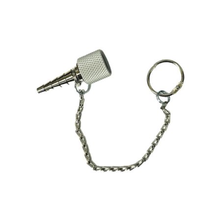Precision Medical 0159KC Reusable Medical Tubing Barb Knurled Nut with Chain