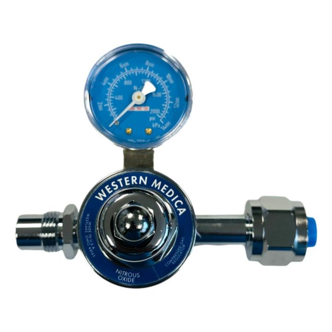 Western Medica M1A-326-P N2O Regulator CGA 326 Preset 50 PSI