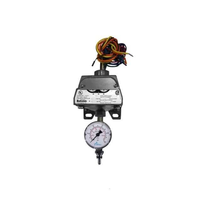 Amico M-PRSW-GA-OXY Oxygen Pressure Switch Gauge Assembly