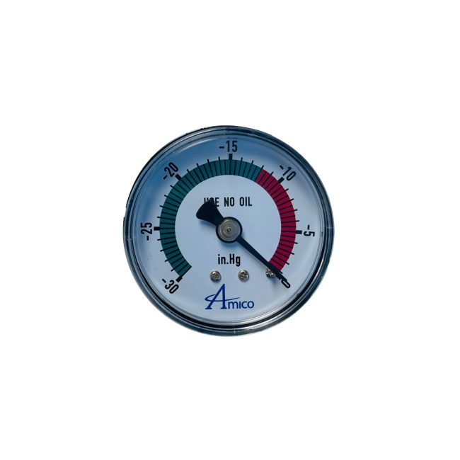 Amico 9311402 Vacuum Gauge 0 to -30 in.Hg