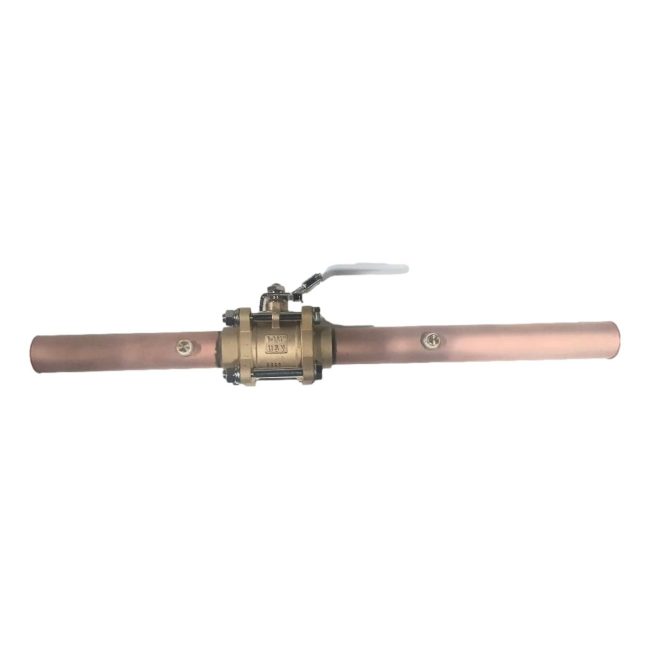 US Valve 1.3-41-4112501-00 Medical Gas Ball Valve Dual 1/8" NPT Port 1-1/4"