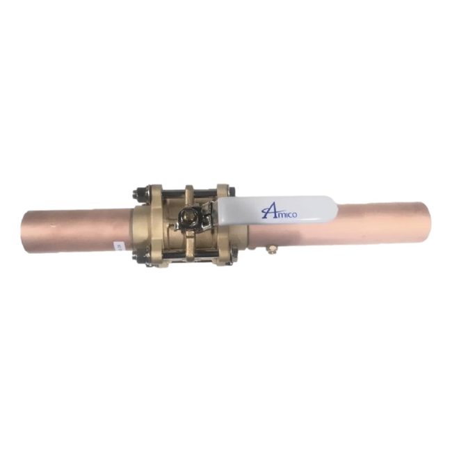 Amico ZI-ISO-GL-20 Medical Ball Valve Single Port Locking 2" with Extensions