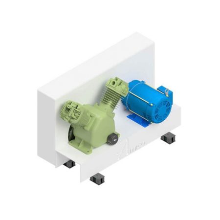 15 HP Duplex Stack Mount Oil-Less Reciprocating Medical Air Compressor Package - Image 3