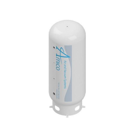 Amico VDT01D-080H-BDAD Duplex 1.5 HP Lifeline Oil-less Medical Rotary Vane Vacuum Horizontal Tank Mount System - Image 4