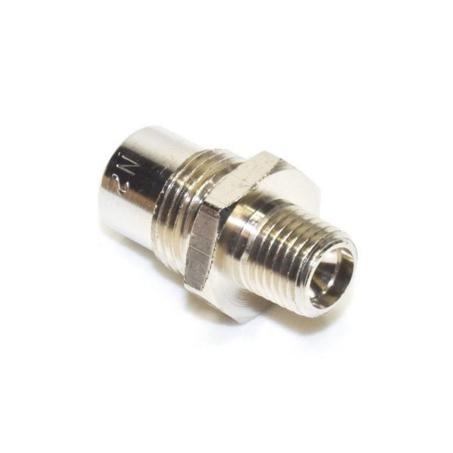 N2 DISS BODY 1120 MALE X 1/8" NPT MALE WITH CHECK VALVE