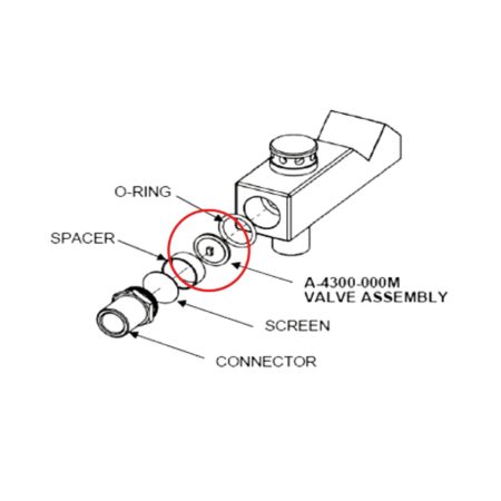 NON-REBREATHING VALVE ASSEMBLY / FOR MATRX MDM & RA BAG TEE ASSEMBLY 30017600