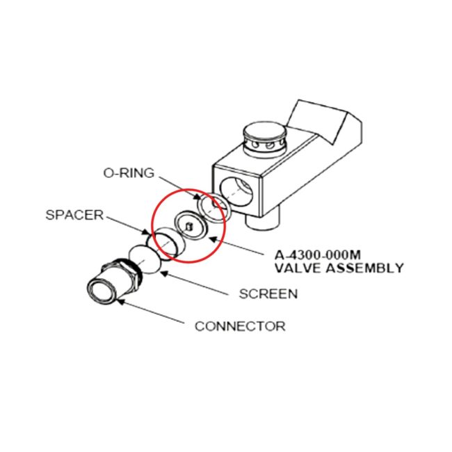 NON-REBREATHING VALVE ASSEMBLY / FOR MATRX MDM & RA BAG TEE ASSEMBLY 30017600