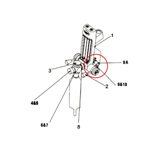 Porter A-1762 MXR Flowmeter Head Failsafe ON/OFF Switch Assembly