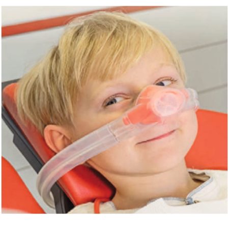Baldus Double Nasal Mask Scavenger System for Children with Vacuum Control Block.