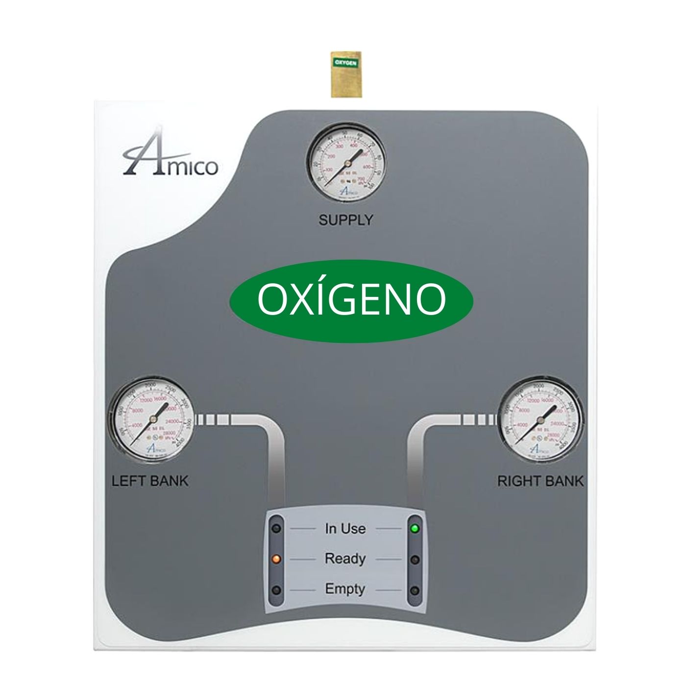 Amico M4DDLHHSOXY O2 Dome Loaded Automatic Digital Manifold