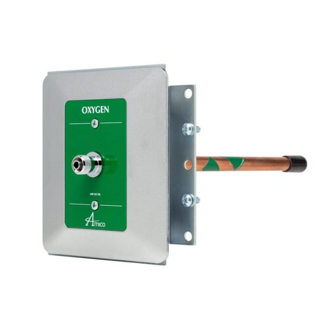 Amico O-DISCEI-U-OXY Medical Oxygen DISS Complete Ceiling Outlet Assembly
