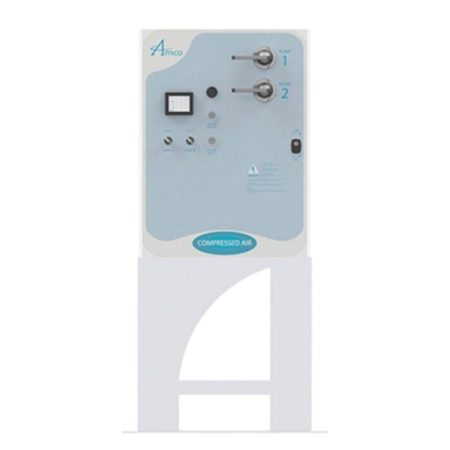 Amico V-RVD-D-080P-TS-N-030-46063-N 3 Hp Duplex Vertical Tank Mount Oil-Less Rotary Vane Medical Vacuum Pump System NFPA - Image 4
