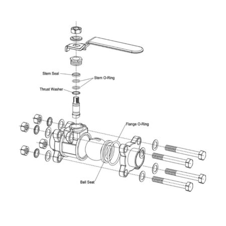 Beacon Medaes 290565-00 4 BOLT Valve Repair Kit 1/2"