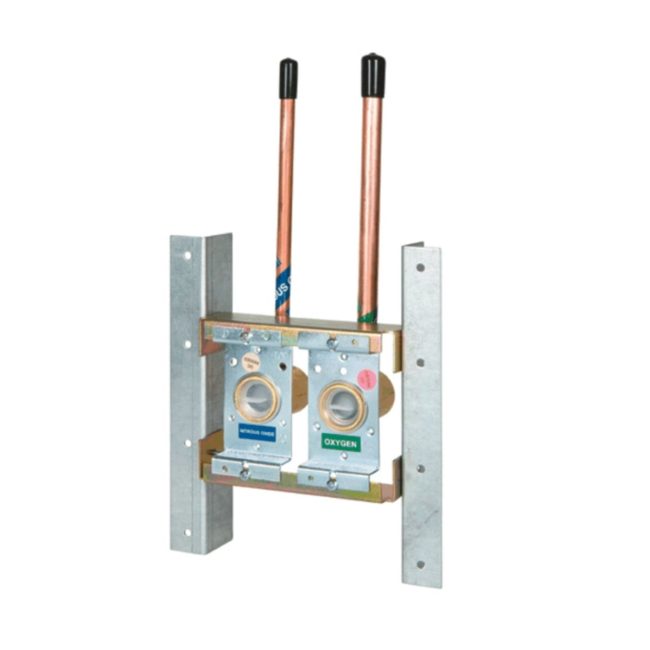 Belmed 9000-0000-0011 O2 Double Outlet Rough-In Assembly - Concealed