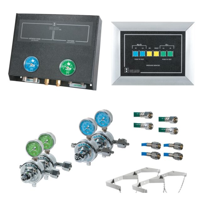 Belmed Manual Manifold System with Alarm & Pre-Install Kit