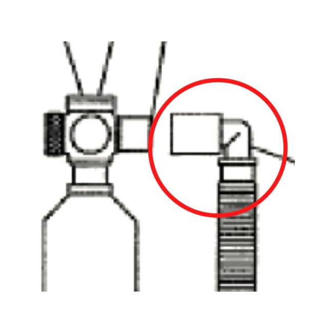 Porter 1571-22 (22mm) Right Angle Flowmeter Adapter