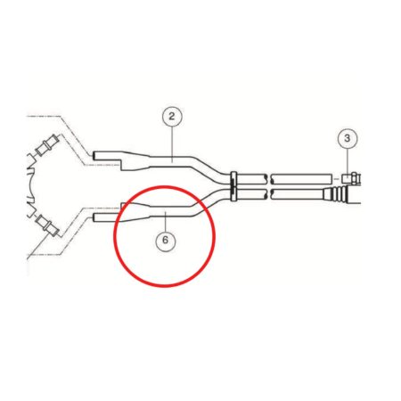 Porter 91515203 Replacement Gas Tubing with Slide