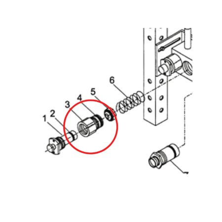 Porter B-2275-000 N2O Cartridge Body