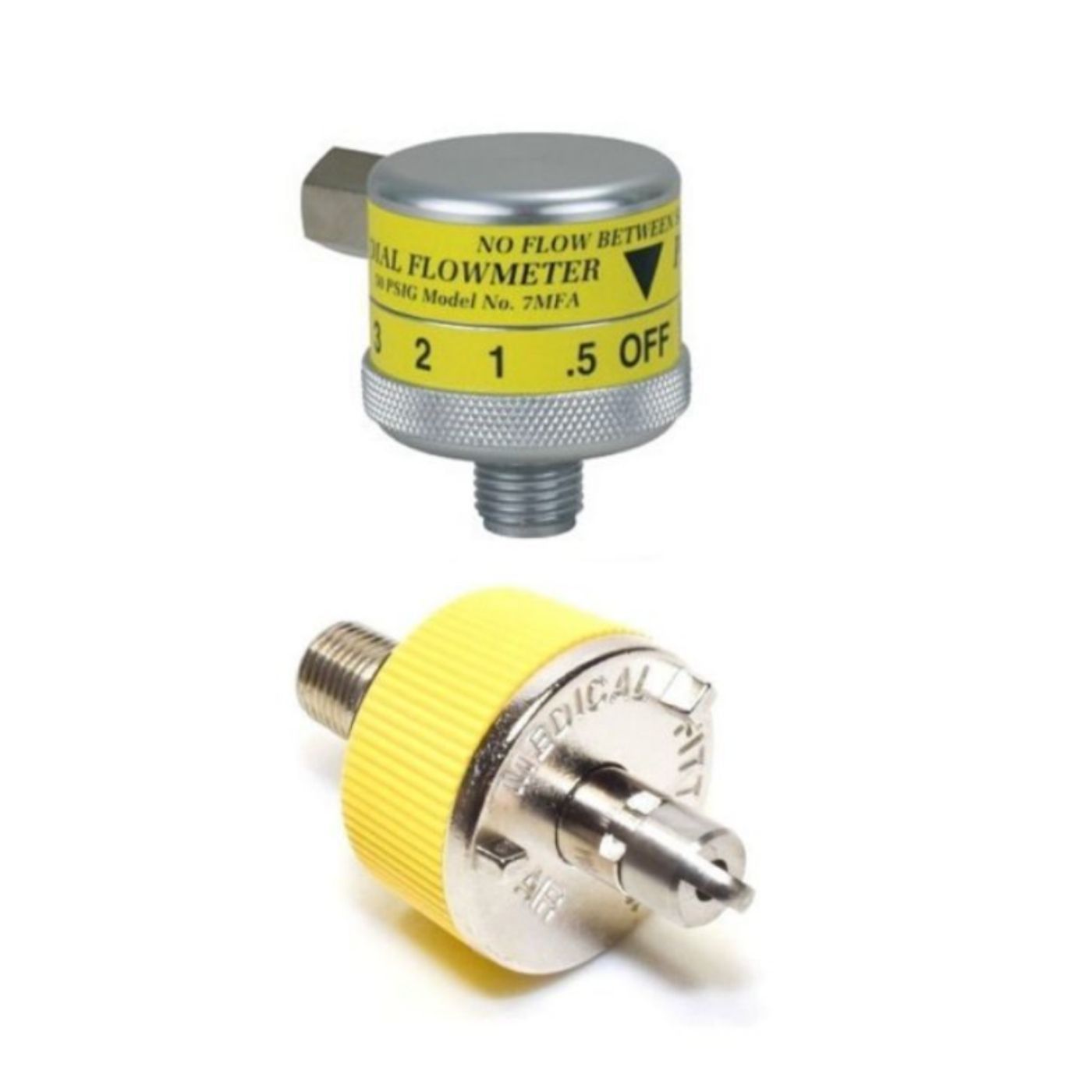 Precision Medical 7MFA2105 Air Dial 0-25 l/min Flowmeter by