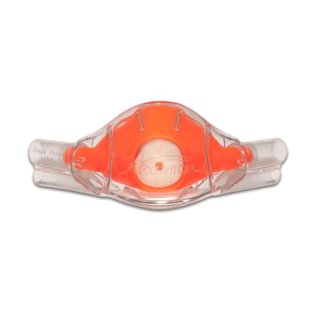 Accutron 33034-10 ClearView Single-Use Nasal Hoods Large Adult Outlaw Orange 12 Pack