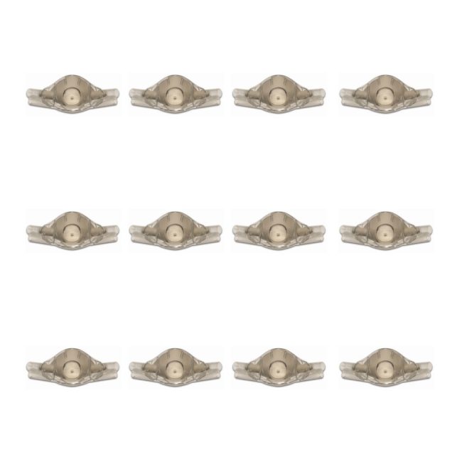 Accutron 33037-9 ClearView Single-Use Nasal Masks Pediatric Unscented Grey 12 Pack
