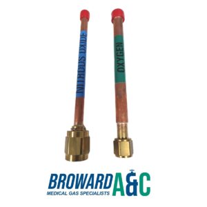 DISS O2 Copper Pigtail Kit Straight Porter A-2144-000