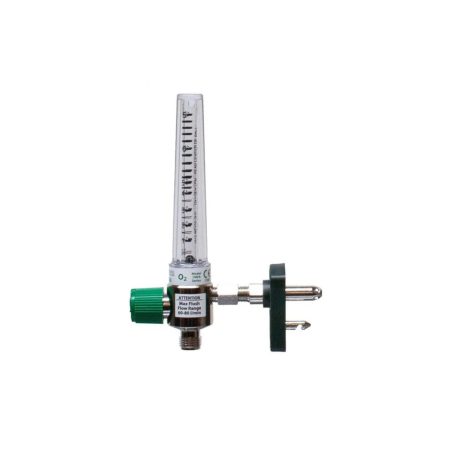 Precision Medical 1MFA1006 Oxygen Chrome 0-15 l/min Flowmeter by Chemetron Quick Connect